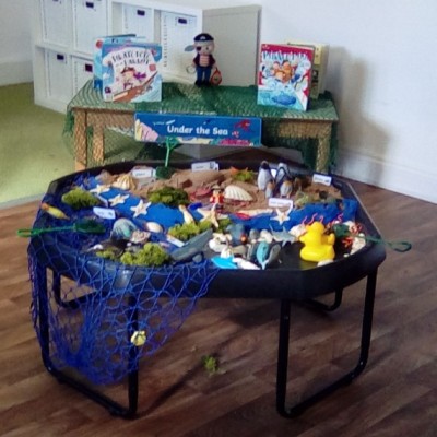 Pirate exploration play in the Little Hedgehog room